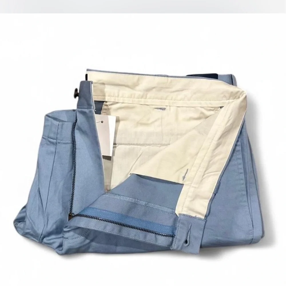 J.Crew Men's Light Blue 7-in Inseam Flat Front Shorts Size Waist 35 in.